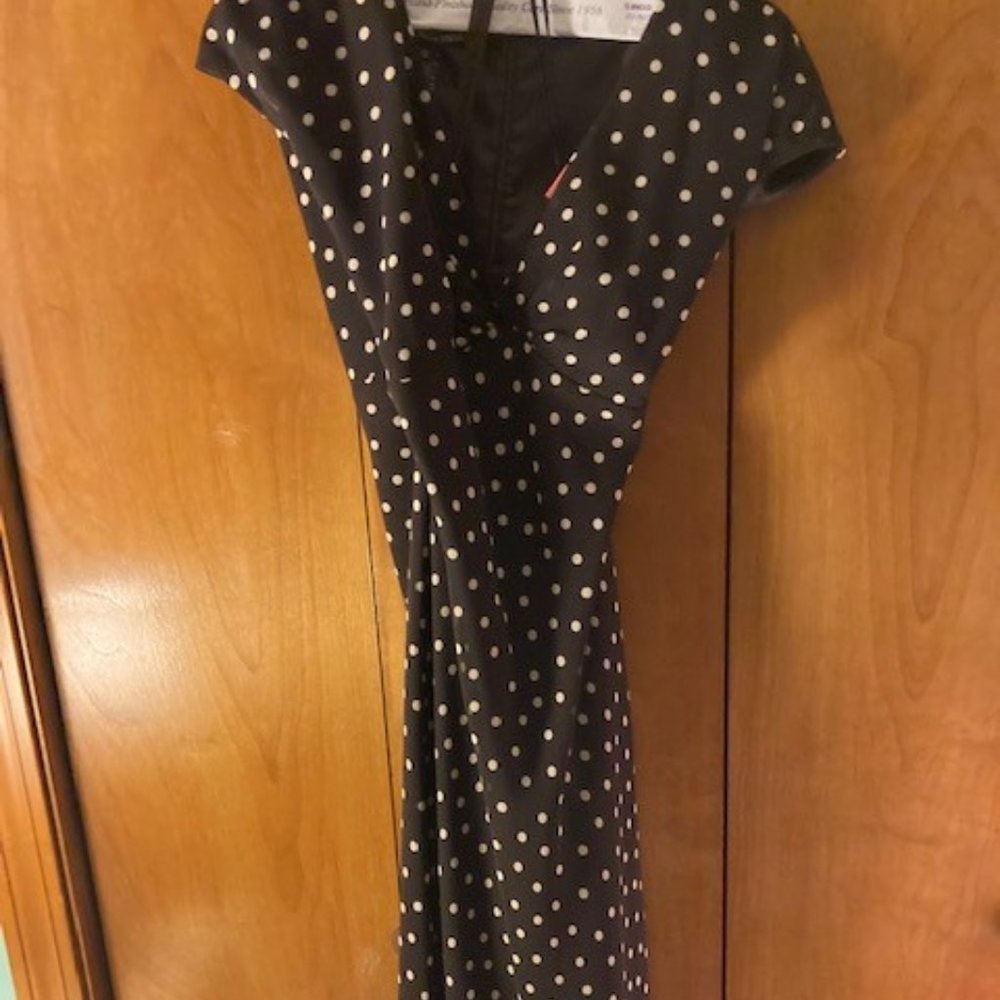 Mid length polka dot dress